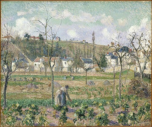 Le jardin de Maubuisson, Pontoise, la mère Bellette, 1882, Camille Pissarro