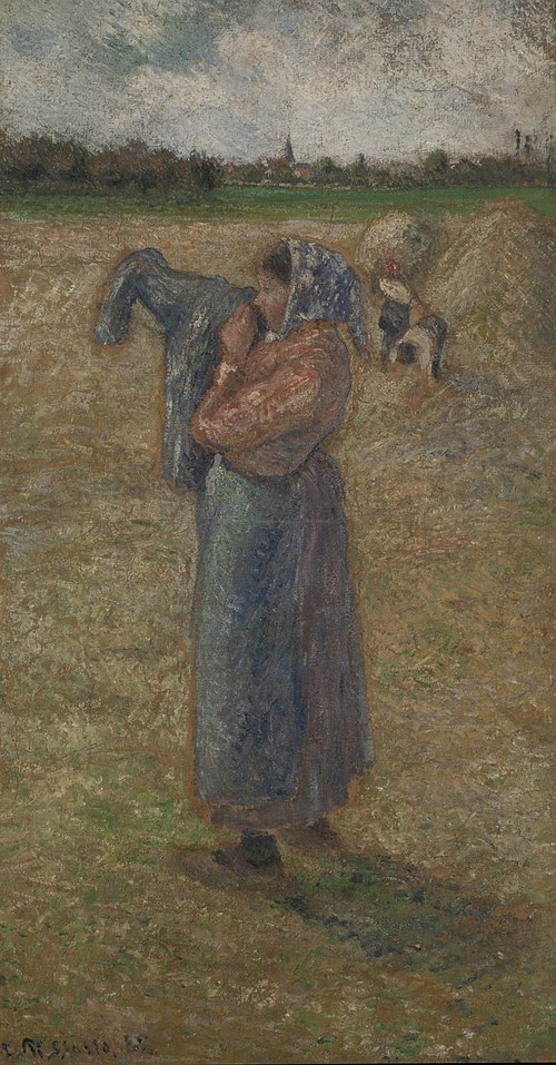 Femme dans un champs, 1882, Camille Pissarro