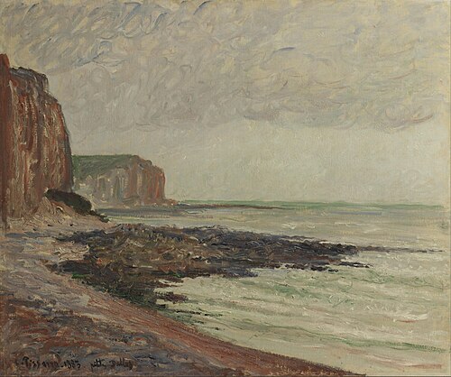 Falaises aux Petites-Dalles, 1883, Camille Pissarro