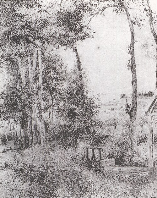 Paysage à Osny, la vanne près du moulin, 1883, Camille Pissarro