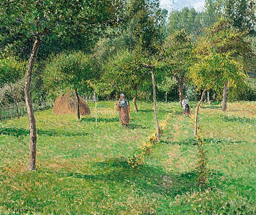 The Orchard at Éragny, 1896, Camille Pissarro