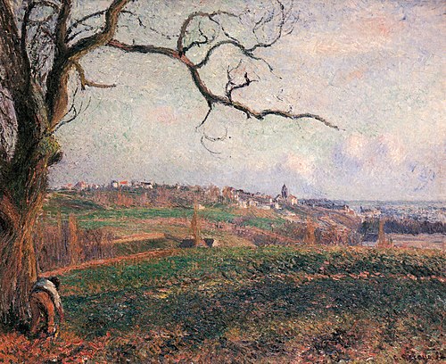 Vue sur la ville de Pontoise, 1884, Camille Pissarro