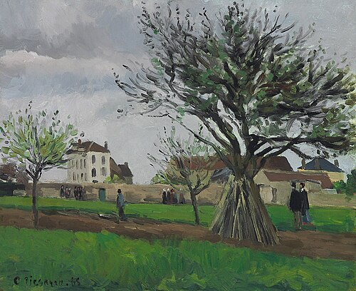 Pommiers à Pontoise (La maison du père Gallien), 1868, Camille Pissarro