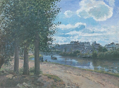Bords de l´Oise, Pontoise, 1872, Camille Pissarro