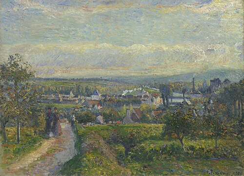 Vue de Saint-Ouen-l’Aumône, 1876, Camille Pissarro