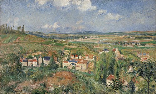 L'hermitage en été, Pontoise, 1877, Camille Pissarro