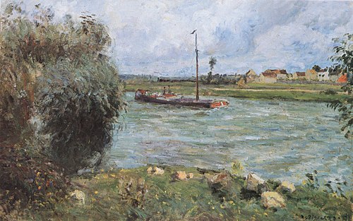 Bords de l´Oise à Pontoise, 1877, Camille Pissarro