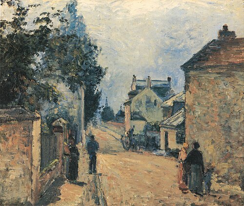 Rue de L´Hermitage, Pontoise, 1875, Camille Pissarro