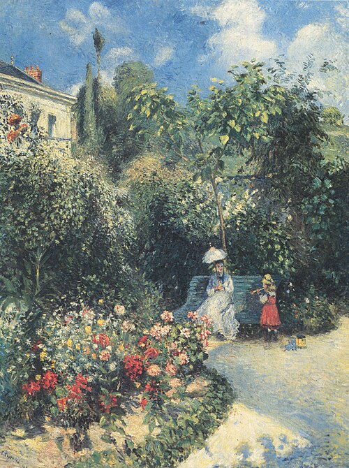 Dans le Jardin des Mathurins, Pontoise, 1877, Camille Pissarro