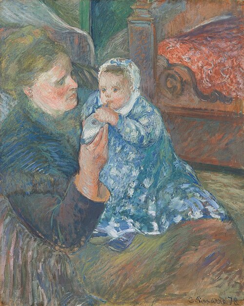 Mère et enfant (Julie Pissarro et son fils Ludovic-Rodolphe dit Rodo), 1878, Camille Pissarro