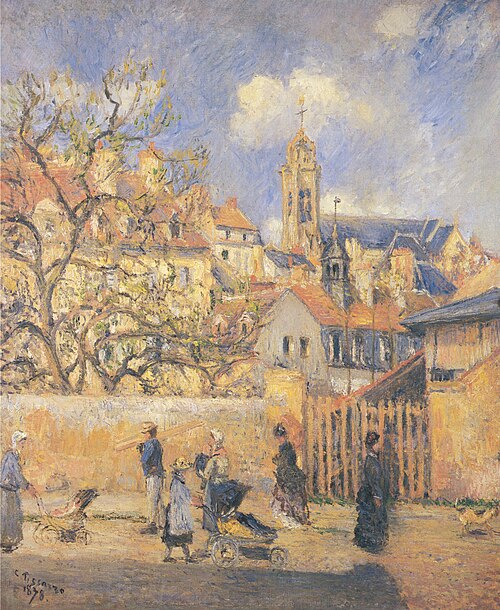 The Parc-aux-Charrettes, Pontoise, 1878, Camille Pissarro