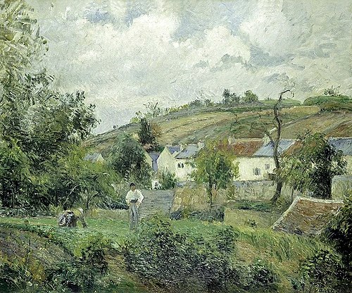 Un coin de L´Hermitage, Pontoise, 1878, Camille Pissarro