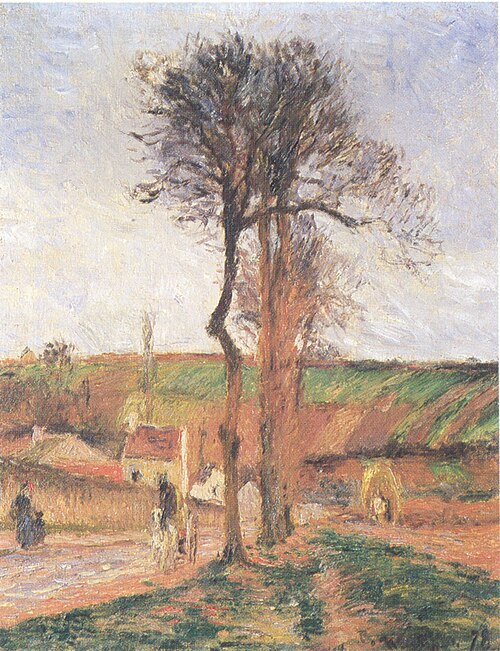 Rue de l'Hermitage et côte des Mathurins, Pontoise, 1878, Camille Pissarro