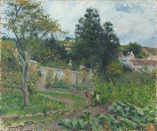Jardin potager à l’Ermitage, Pontoise, 1879, Camille Pissarro