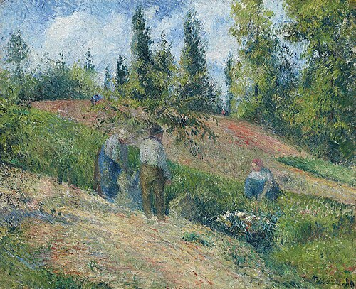 Récolte des pommes, Pontoise, 1880, Camille Pissarro