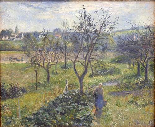Les Jardins du Valhermeil,Auvers-sur-Oise, 1880, Camille Pissarro