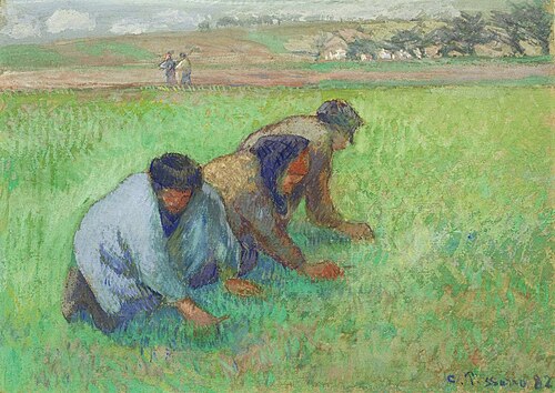 Les Sarcleurs, 1882, Camille Pissarro