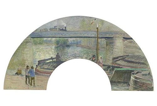 Le Pont de chemin de fer à Pontoise, 1883, Camille Pissarro