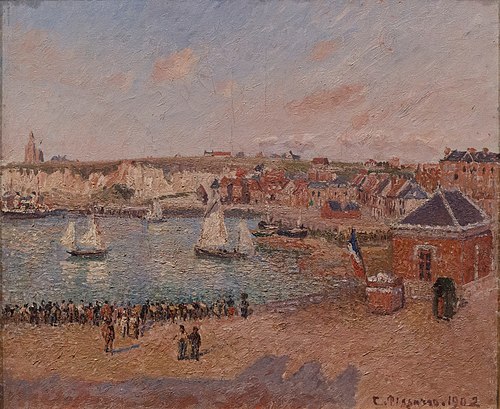 L’Avant-port de Dieppe, après-midi, soleil, 1902, Camille Pissarro