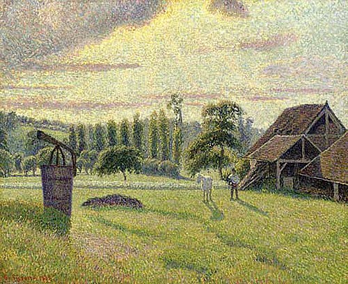 La Briqueterie Delafolie à Éragny, 1886, Camille Pissarro