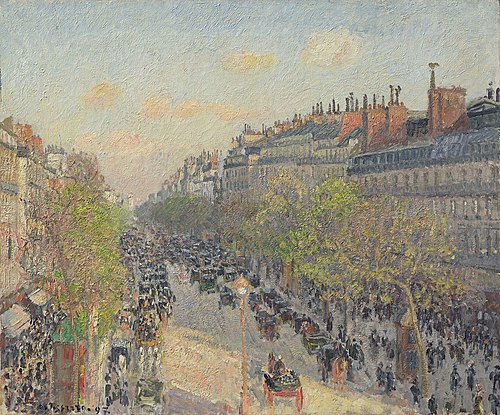 Le Boulevard Montmartre, fin de journée, 1897, Camille Pissarro