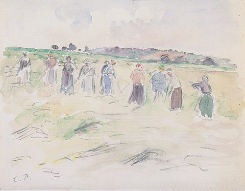 Høslæt (1889), 1889, Camille Pissarro