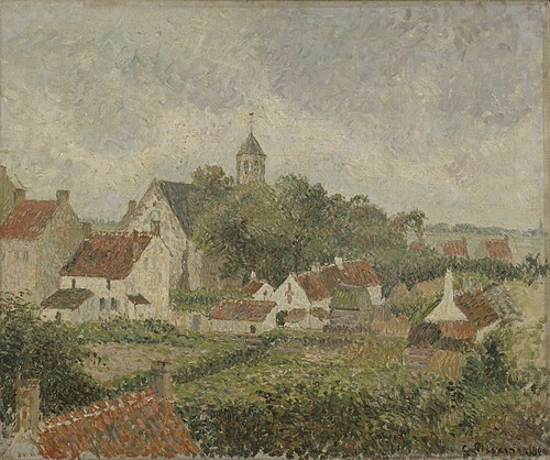 Le village de Knocke, 1894, Camille Pissarro