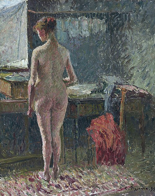 Interior with Nude from the Back, 1895, Camille Pissarro
