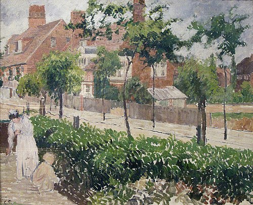 Bath Road, London, (sketch), 1897, Camille Pissarro