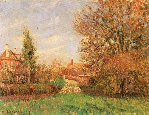 Automne dans le pré à Éragny, 1899, Camille Pissarro
