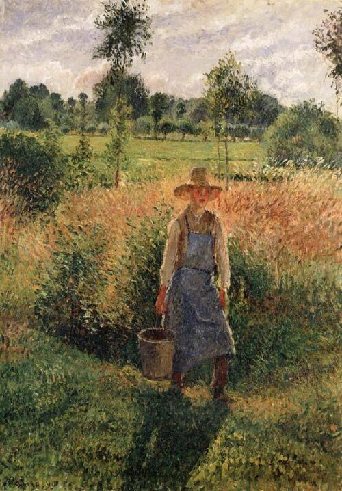 Le Jardinier, Soleil d’après-midi, Eragny, 1899, Camille Pissarro