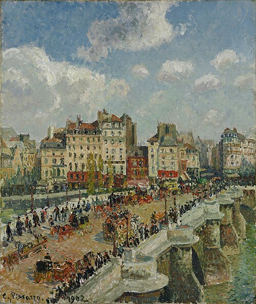The Pont-Neuf, Sunlight (Second Series), 1902, Camille Pissarro