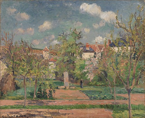 Garden in Full Sunlight (Le Jardin au grand soleil, Pontoise), 1876, Camille Pissarro