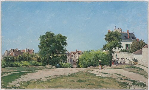 Le Carrefour, Pontoise, 1872, Camille Pissarro