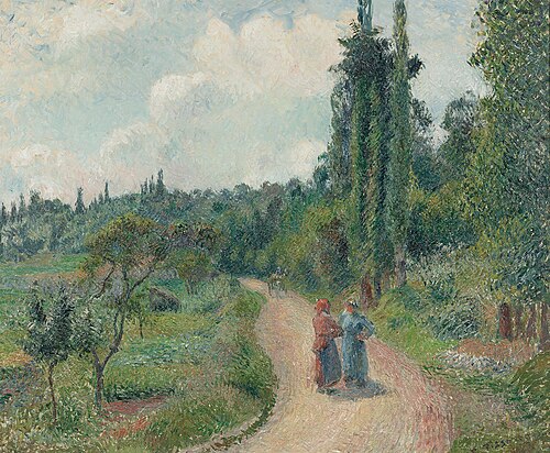 La Route d’Osny, 1883, Camille Pissarro