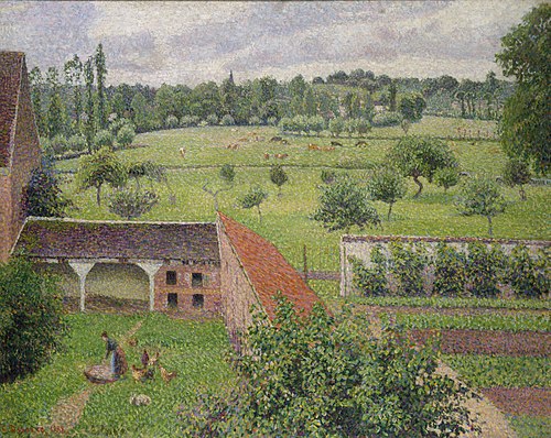 Vue de ma fenêtre, Éragny, 1887, Camille Pissarro