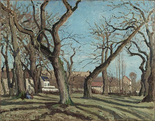 Bois de châtaigniers à Louveciennes, 1872, Camille Pissarro
