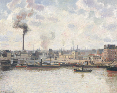 La Gare d'Orléans, Saint-Sever, Rouen, 1896, Camille Pissarro