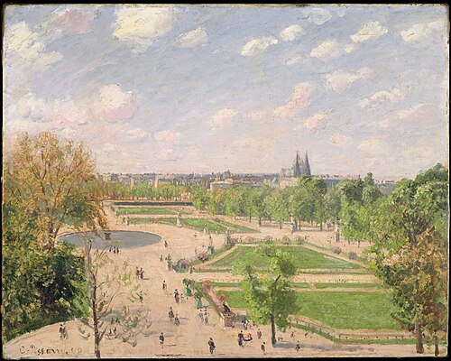 Le Jardin des Tuileries par un matin de printemps, 1899, Camille Pissarro