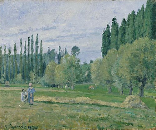Haymaking, 1874, Camille Pissarro