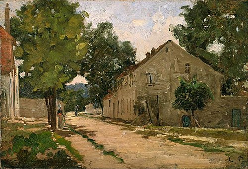 Route de Port-Marly, 1863, Camille Pissarro