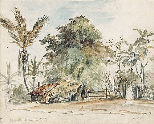 Pariata, 1853, Camille Pissarro
