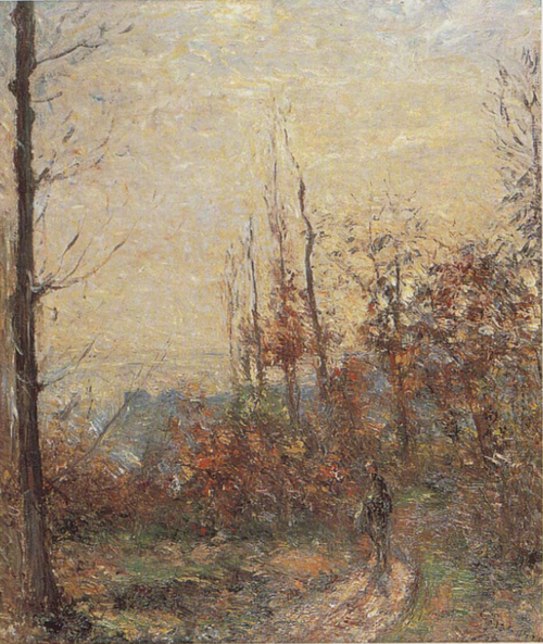Le vieux chemin en automne, Pontoise, 1877, Camille Pissarro