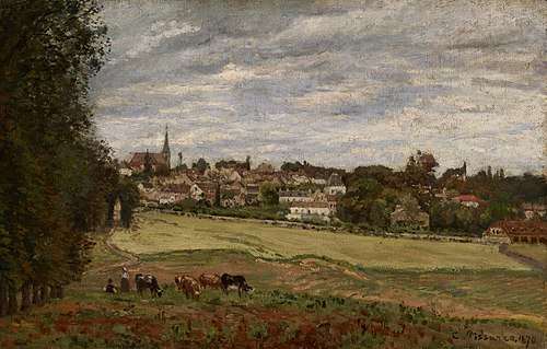 View of the Village of Marly-le-Roi, 1870, Camille Pissarro