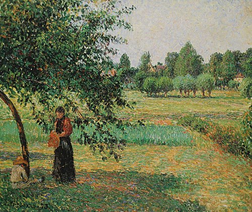 Dans le pré, 1893, Camille Pissarro