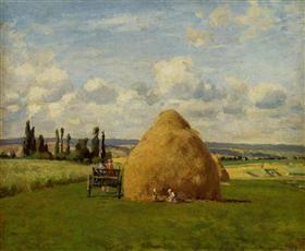 La meule, Pontoise, 1873, Camille Pissarro