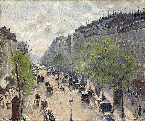 Boulevard Montmartre, Printemps, 1897, Camille Pissarro