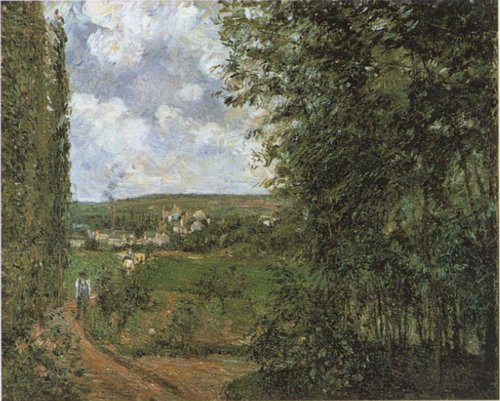 Vue prise de la côte des Gratte-Coqs, Pontoise, 1878, Camille Pissarro