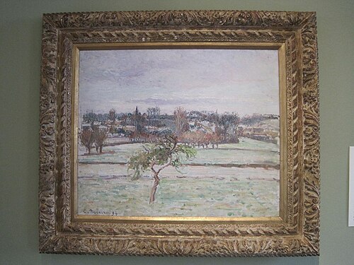 Le Pommier, effet de neige à Éragny, 1894, Camille Pissarro