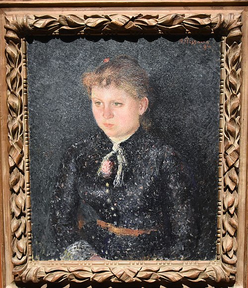 Portrait of Eugénie Estruc, called Nini, 1884, Camille Pissarro